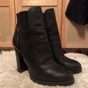 Leather ankle boots, size 37.5